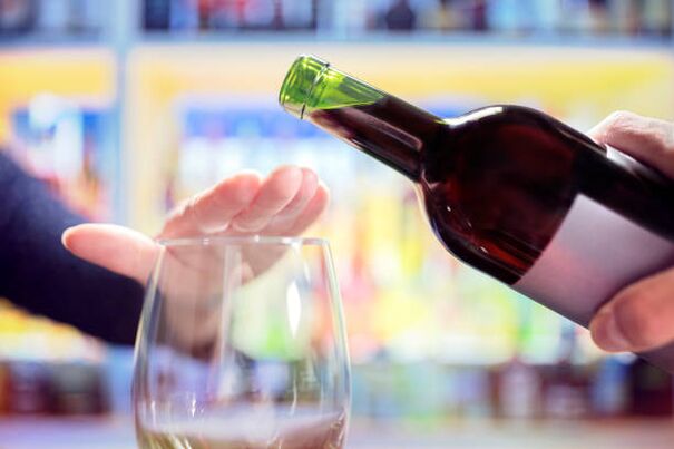 auf Alkohol verzichten